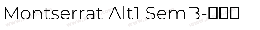 Montserrat Alt1 SemB字体转换